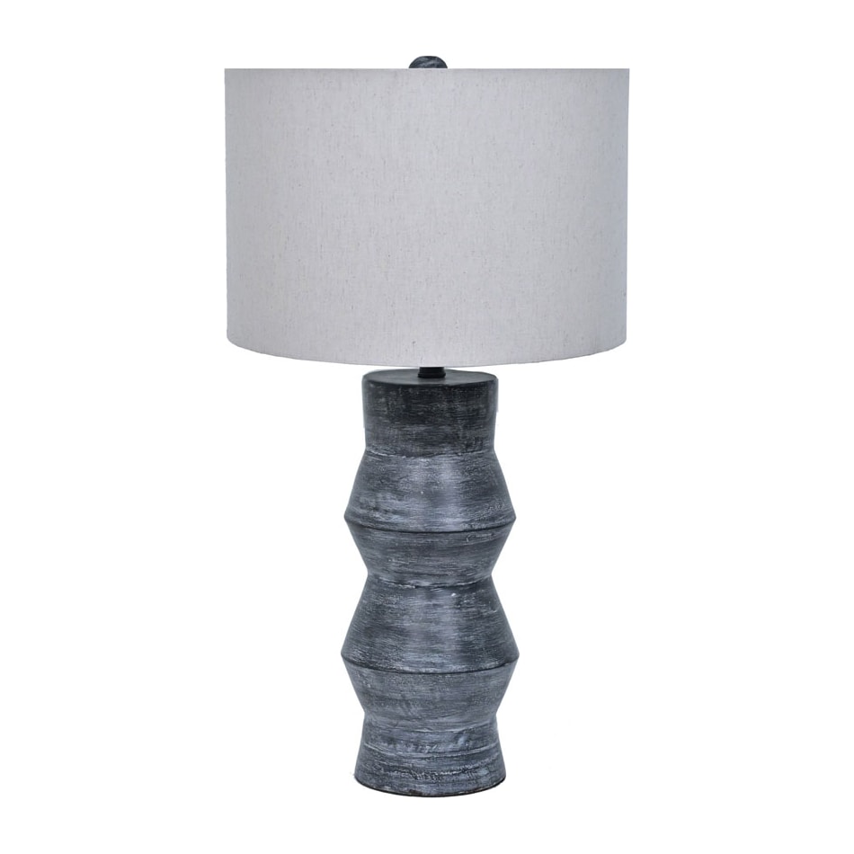 lamp distressed black table lamp   