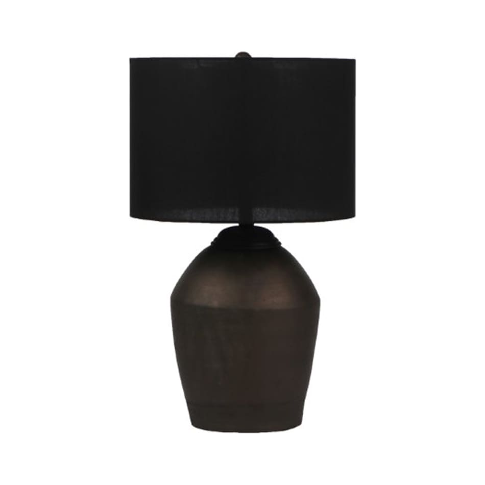 lamp metallic black table lamp   