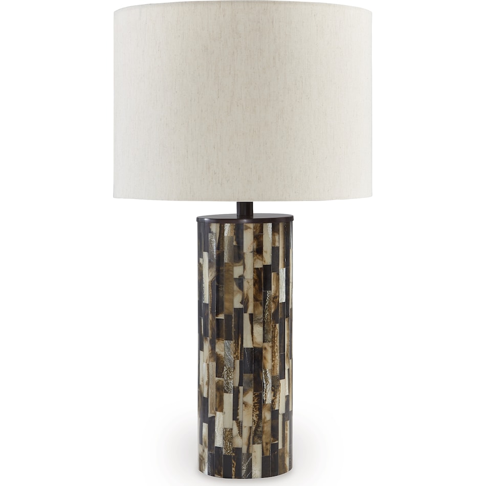 lamps  black brown cream table lamp   