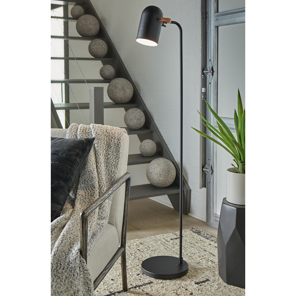 lamps  black brown floor lamp   