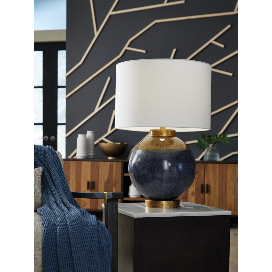 lamps  blue table lamp   