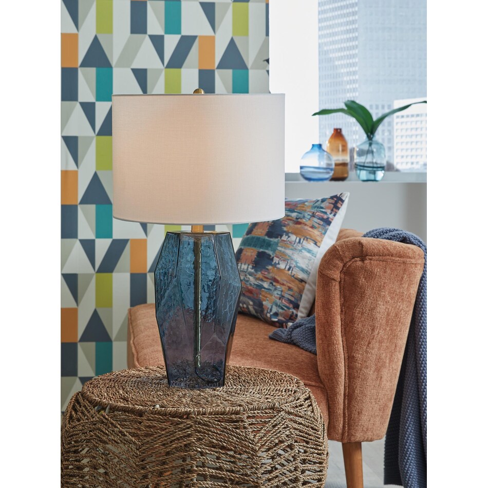 lamps  blue table lamp   