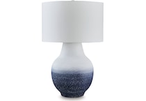 lamps  blue white table lamp   