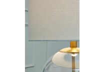 lamps  clear brass finish table lamp   