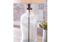 lamps  clear bronze finish table lamp   