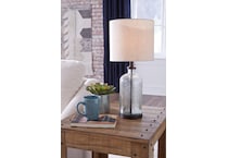 lamps  clear bronze finish table lamp   