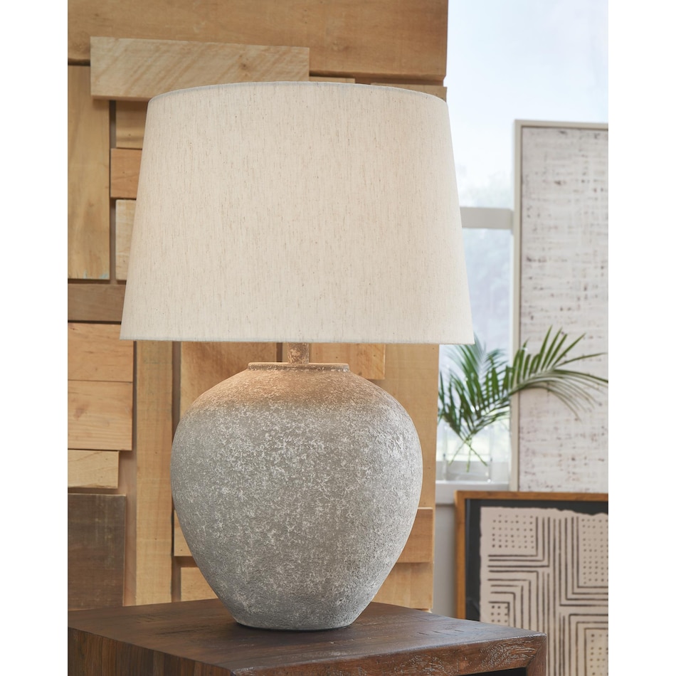 lamps  distressed gray table lamp   