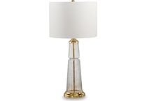 lamps  gold and clear table lamp   
