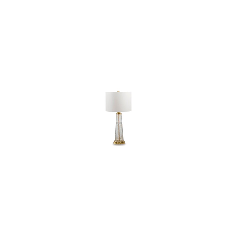 lamps  gold and clear table lamp   