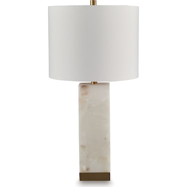 LINDERFIELD ALABASTER TABLE LAMP