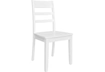 landel white side chair   