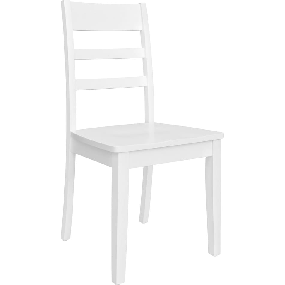 landel white side chair   