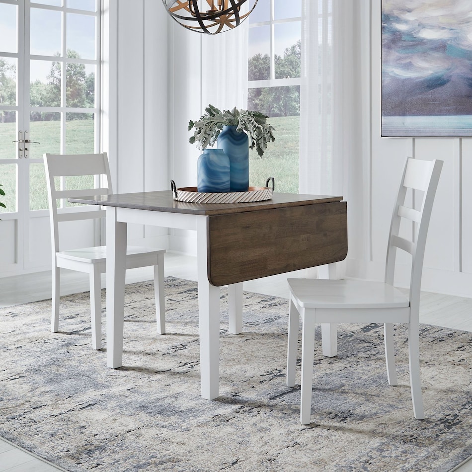 landel white side chair   