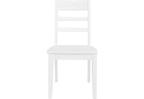 landel white side chair   