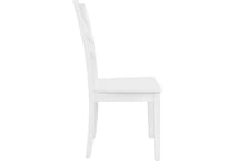 landel white side chair   