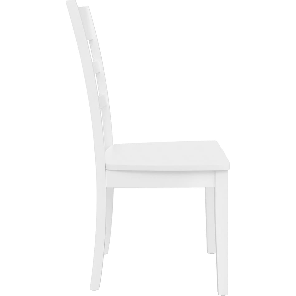landel white side chair   
