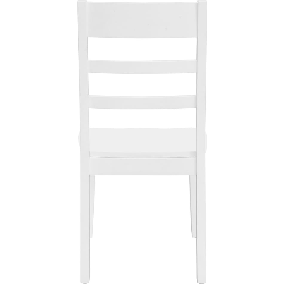 landel white side chair   