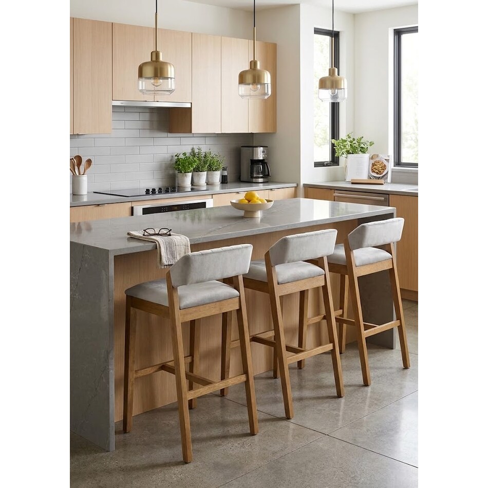 landri grey barstool   