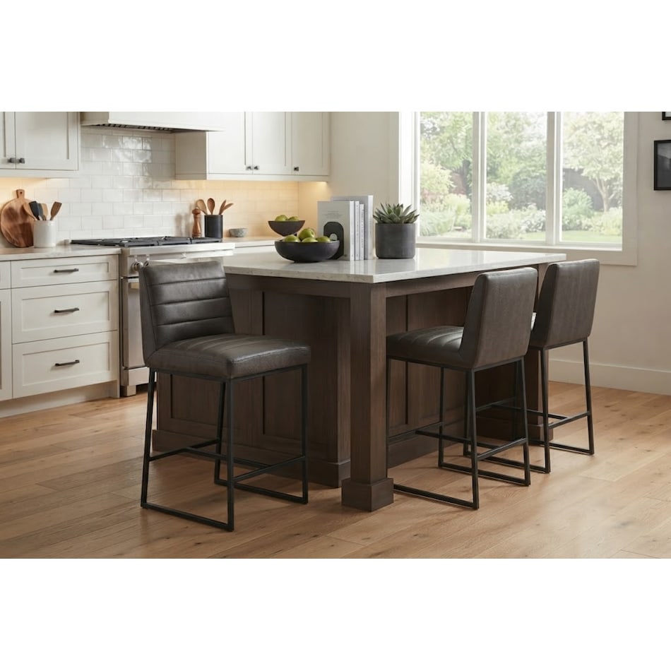 lansen grey barstool   