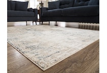 large rug blue ivory rug large   