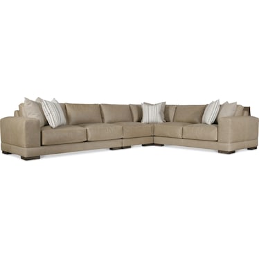 LARS 4-PC LEATHER SECTIONAL