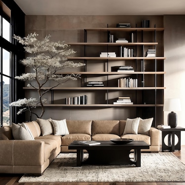 LARS 4-PC LEATHER SECTIONAL