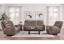 larsen brown power recliner   