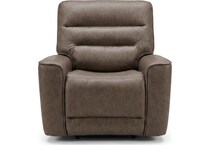 larsen sydney brunette power recliner   