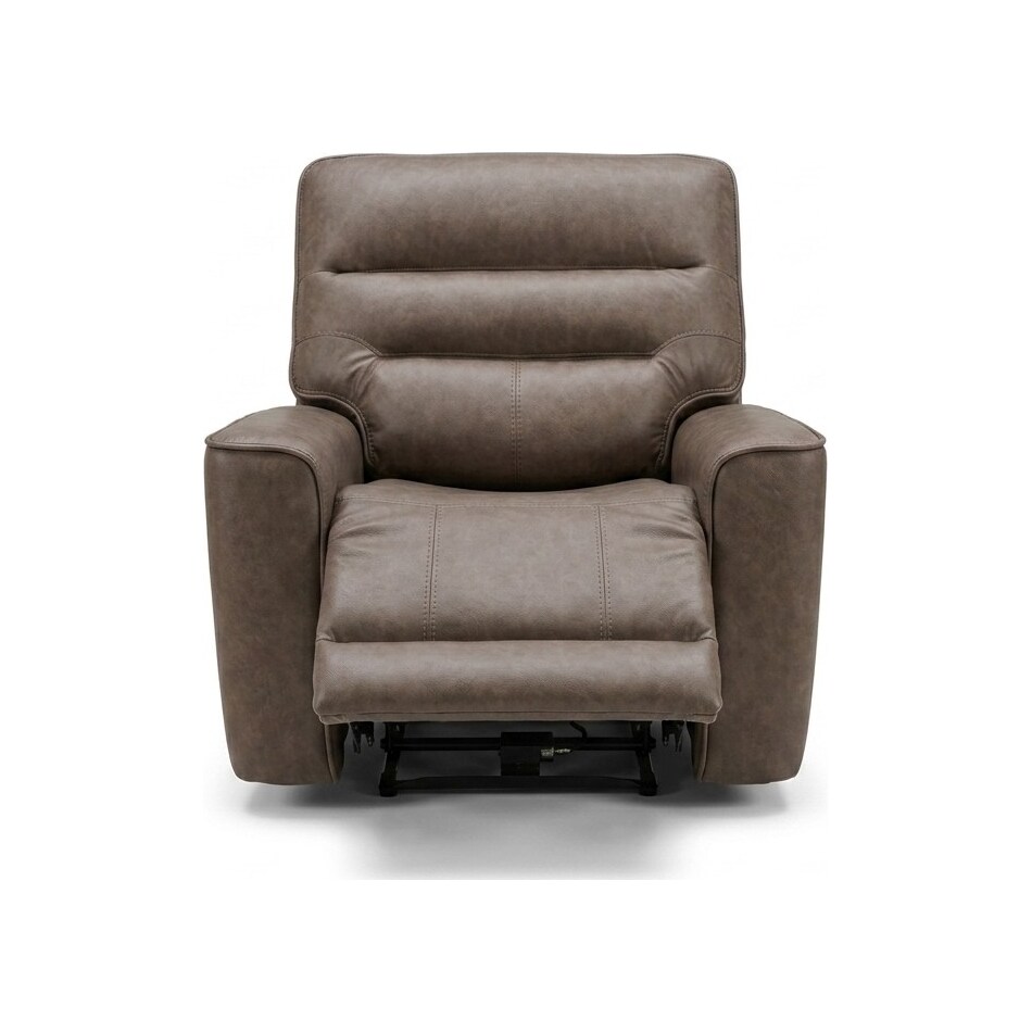 larsen sydney brunette power recliner   