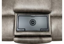 larsen sydney brunette power reclining console loveseat   