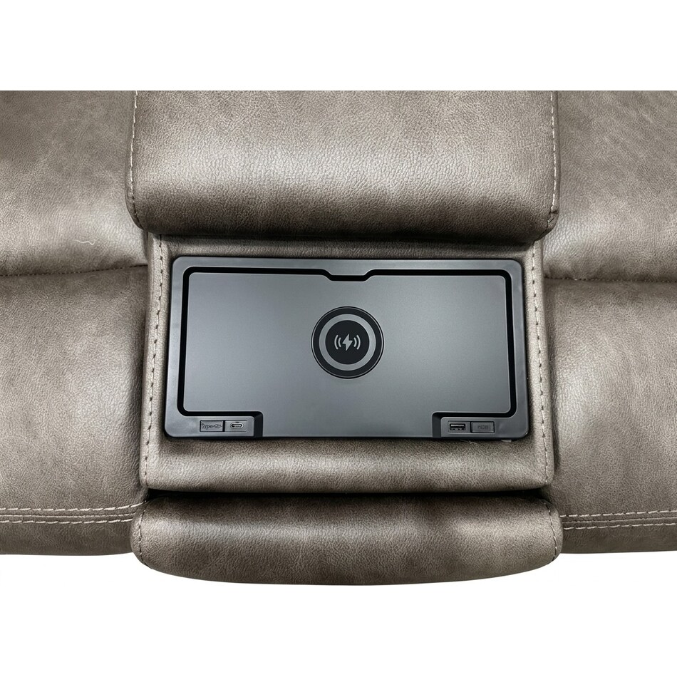 larsen sydney brunette power reclining console loveseat   