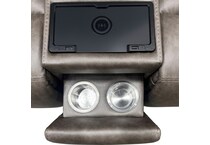 larsen sydney brunette power reclining console loveseat   
