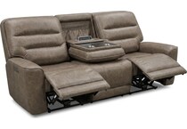 larsen sydney brunette power reclining sofa   