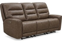 larsen sydney brunette power reclining sofa   