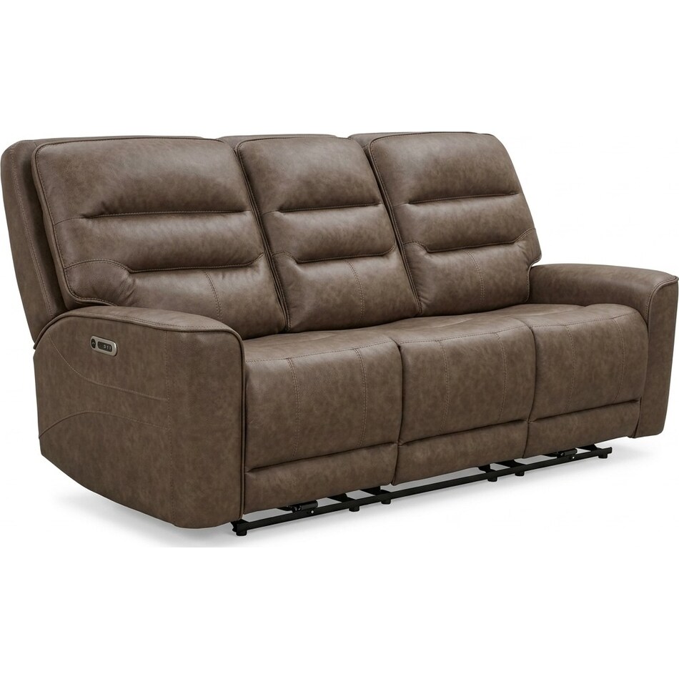 larsen sydney brunette power reclining sofa   