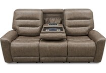 larsen sydney brunette power reclining sofa   
