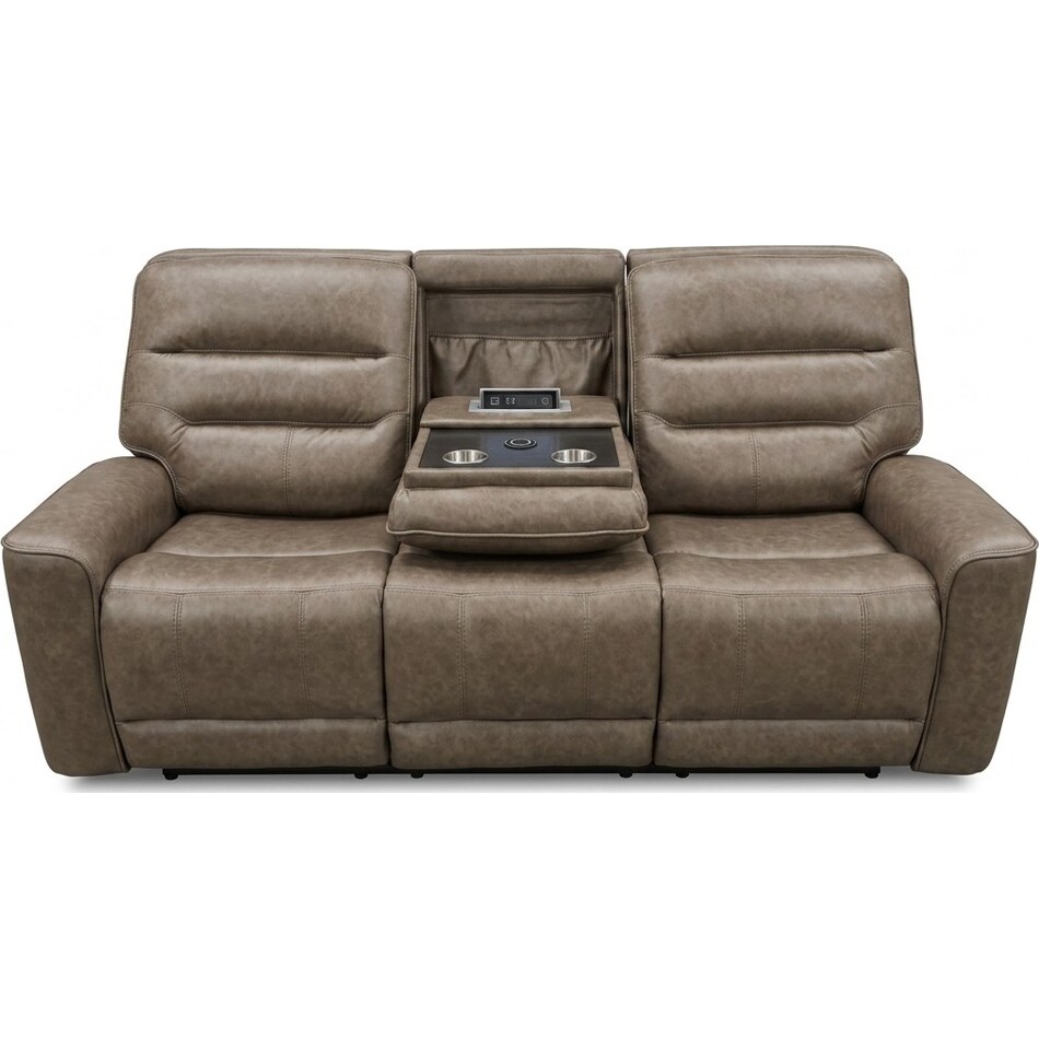 larsen sydney brunette power reclining sofa   