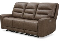 larsen sydney brunette power reclining sofa   