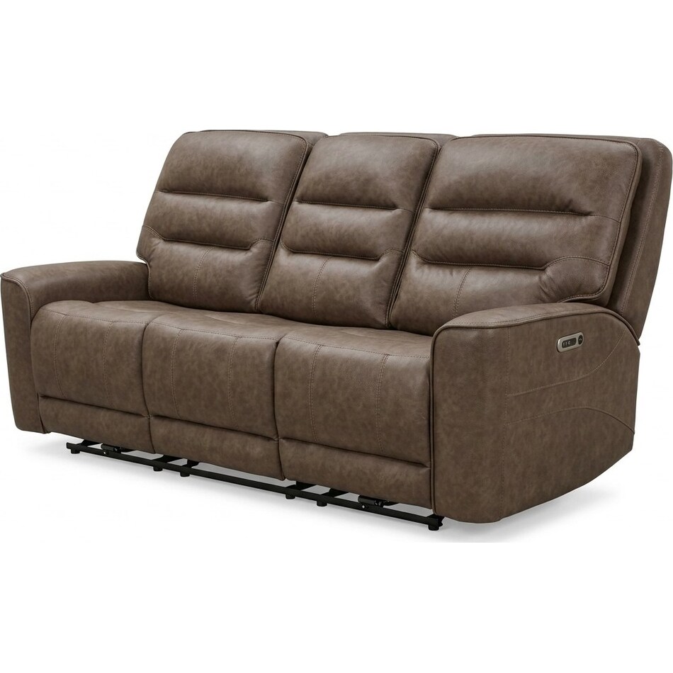 larsen sydney brunette power reclining sofa   