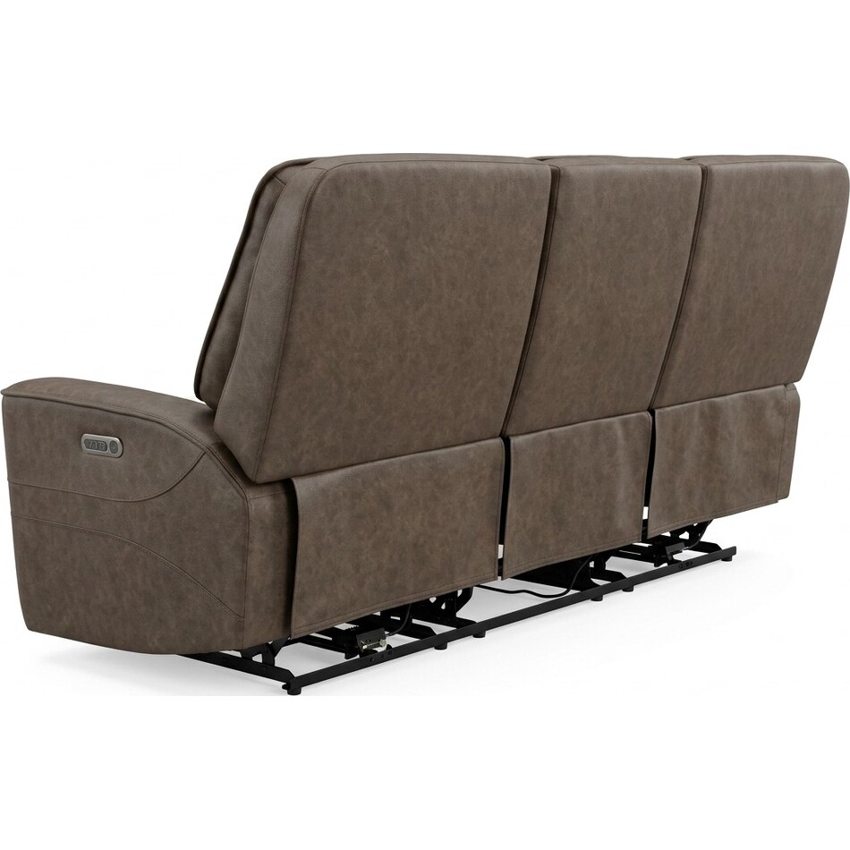 larsen sydney brunette power reclining sofa   
