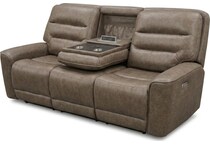 larsen sydney brunette power reclining sofa   