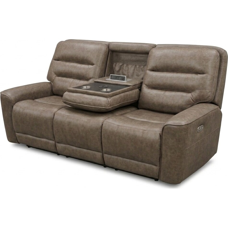 larsen sydney brunette power reclining sofa   