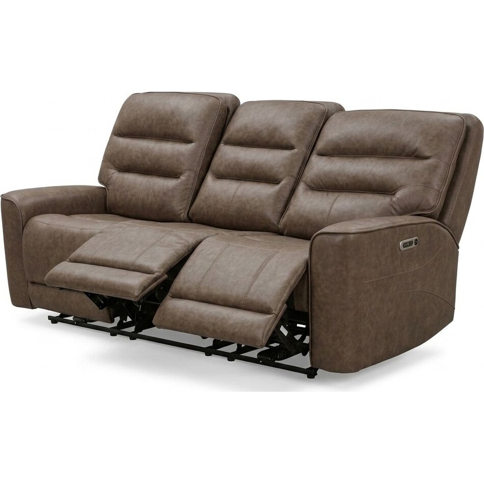 larsen sydney brunette power reclining sofa   