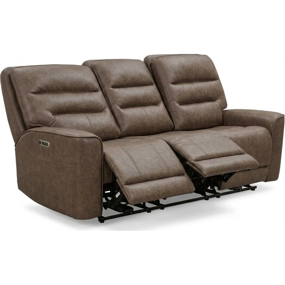 larsen sydney brunette power reclining sofa   