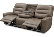 larsen sydney brunette power reclining sofa   