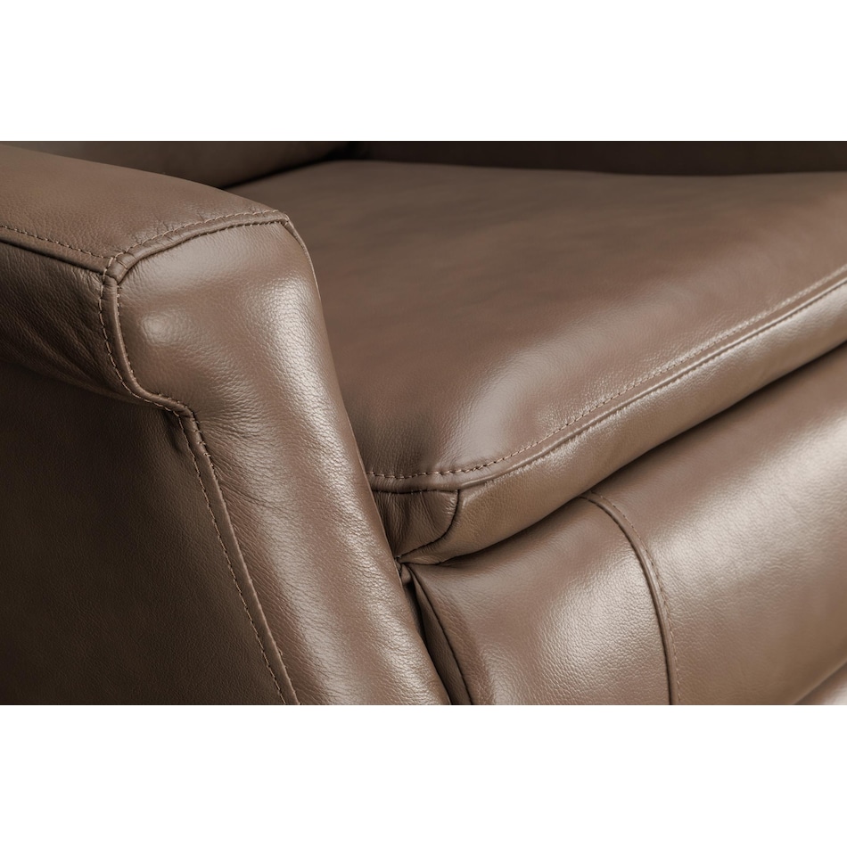 latte  graphite leather swivel glider recliner   