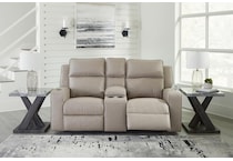 lavenhorne brown reclining console loveseat   