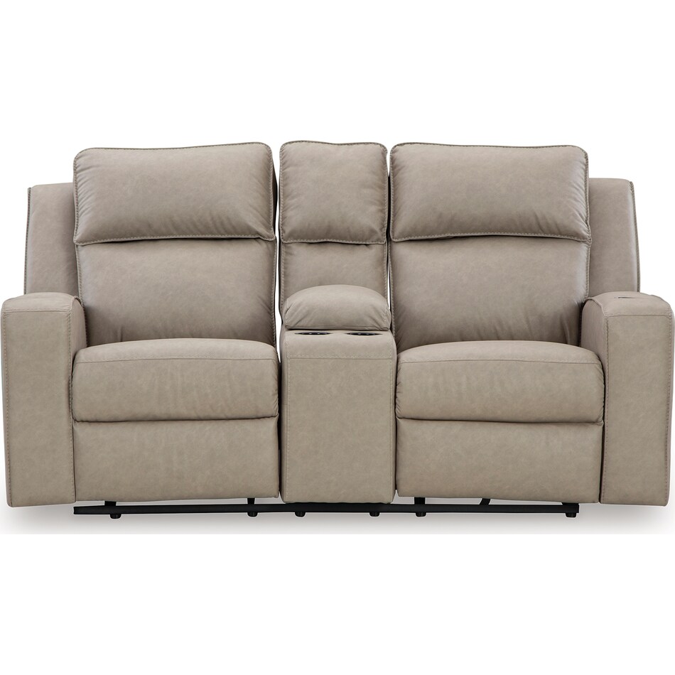 lavenhorne pebble reclining console loveseat   