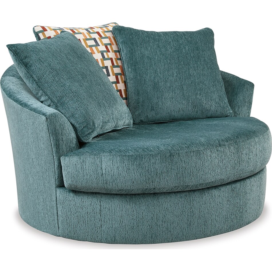 laylabrook teal accent chair   