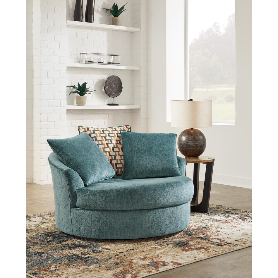 laylabrook teal accent chair   